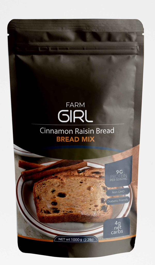 Low Carb Cinnamon Raisin Bread - Farm Girl 